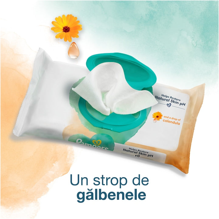 Pampers Harmonie Protect and Care  - Servetele Umede 44buc