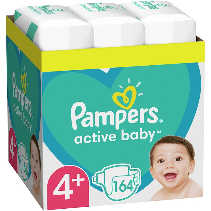 Pampers Active Baby Nr 4 10-15kg - Scutece 164buc