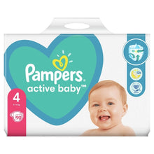 Încarcă imaginea în Galerie, Pampers Active Baby Nr 4 9-14kg - Scutece 90buc
