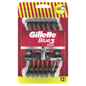 Gillette Blue3 Plus Red - Aparat de Ras 12 buc