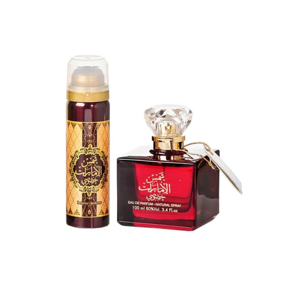 Ard Al Zaafaran Set Shams Al Emarat Khususi 100ml si Deo 150ml - Set Pentru Femei N