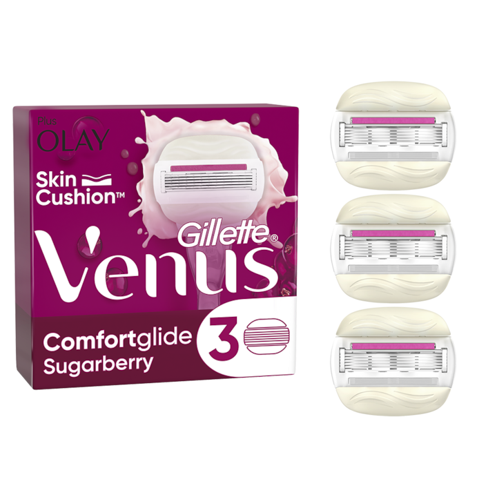 Gillette Venus Comfortglide Sugarberry - Rezerva Aparat de Ras 3 buc