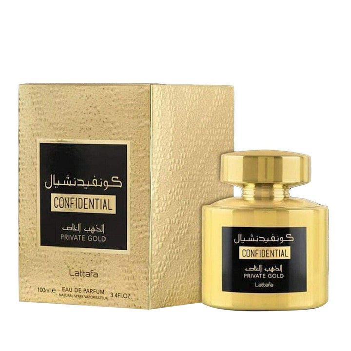 Lattafa Confidential Private Gold - Apa de Parfum Pentru Femei 100ml