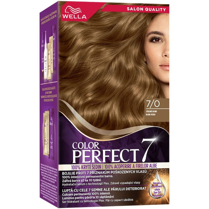 Wella Color Perfect 7/0 - Vopsea de Par Permanenta 135ml