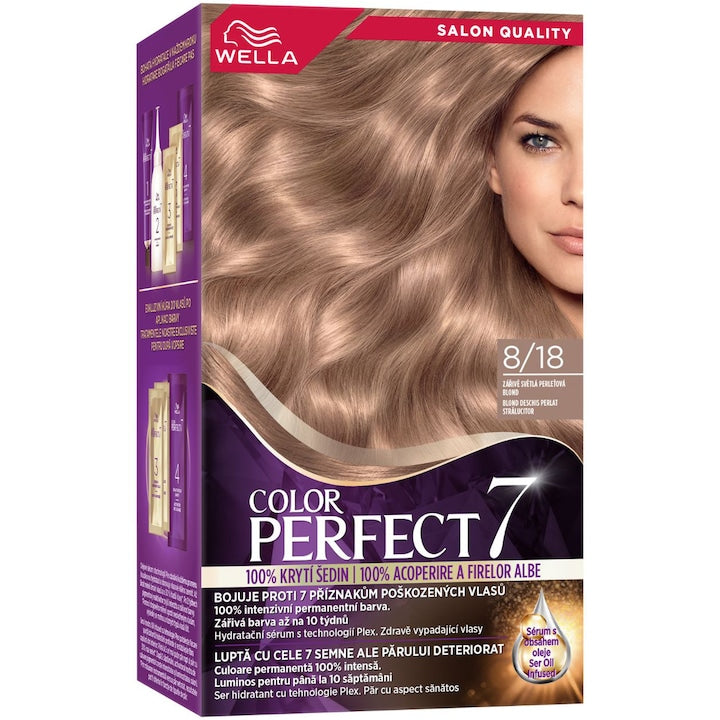 Wella Color Perfect 8/18 - Vopsea de Par Permanenta 135ml