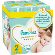 Încarcă imaginea în Galerie, Pampers Premium Care Nr 2 4-8kg - Scutece 240buc
