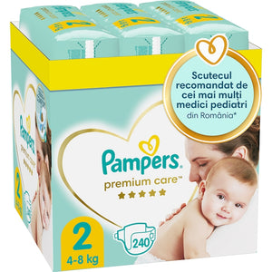 Pampers Premium Care Nr 2 4-8kg - Scutece 240buc