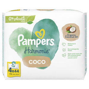 Pampers Harmonie Coco 4x44buc - Servetele Umede 176buc