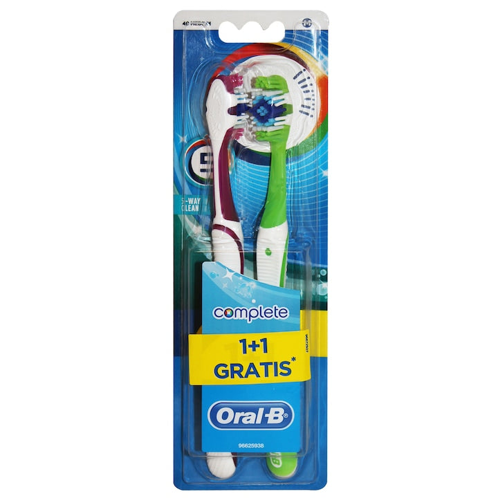 Oral-B Complete 5 Way Clean - Periuta de Dinti Manuala 2 buc