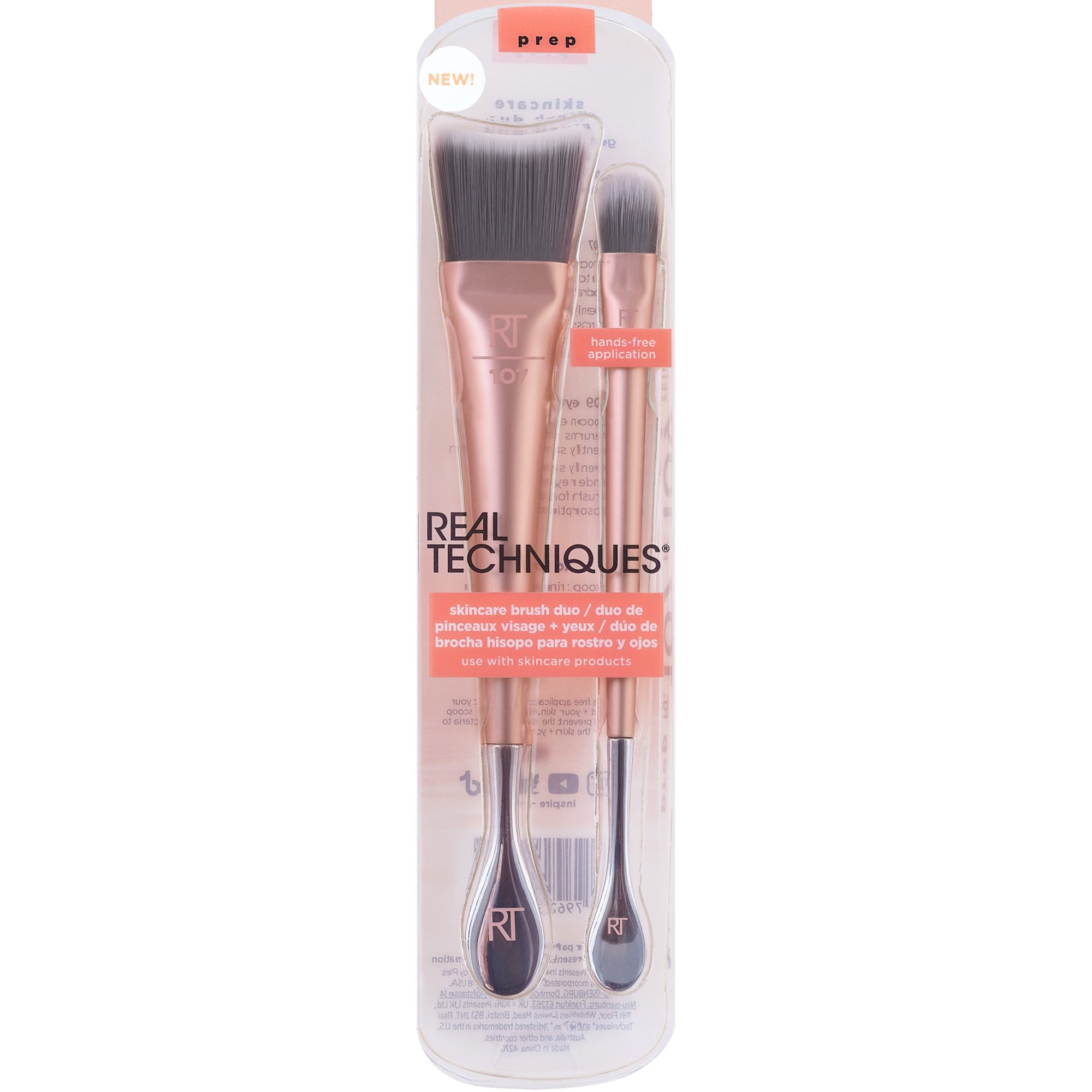 Real Techniques Face si Eye Jar Brush Duo - Set Pensule Machiaj