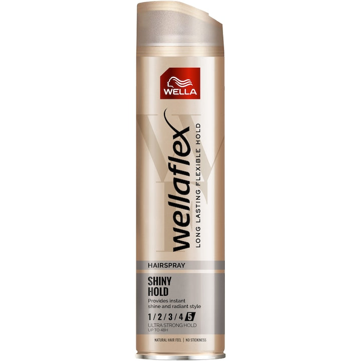 Wella Wellaflex Shiny Hold - Spuma cu Fixare Ultra Puternica 250ml