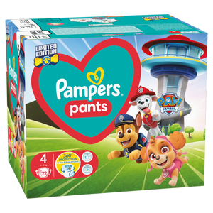 Pampers Pants Patrula Catelusilor Nr 4 9-15kg - Scutece 72buc