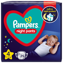 Încarcă imaginea în Galerie, Pampers Night Pants Nr 4 9-15kg - Scutece 25buc
