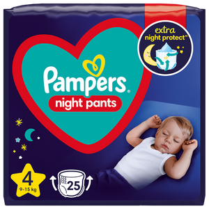 Pampers Night Pants Nr 4 9-15kg - Scutece 25buc