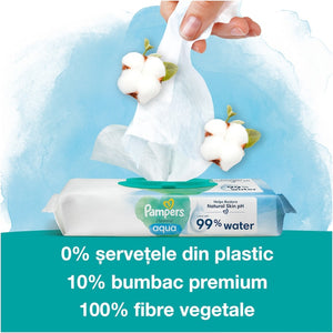 Pampers Aqua Pure 9x48buc - Servetele Umede 432buc