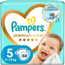 Încarcă imaginea în Galerie, Pampers Premium Care Nr 5 11-16kg - Scutece 58buc
