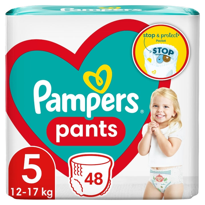 Pampers Pants Jumbo Pack Nr 5 12-17kg - Scutece 48 buc
