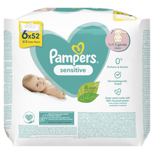 Încarcă imaginea în Galerie, Pampers Sensitive 6x52buc - Servetele Umede 312buc
