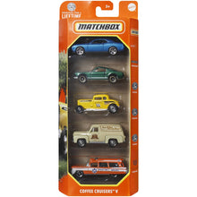 Încarcă imaginea în Galerie, Matchbox Set 5 Masinute Metalice Coffee Cruisers V
