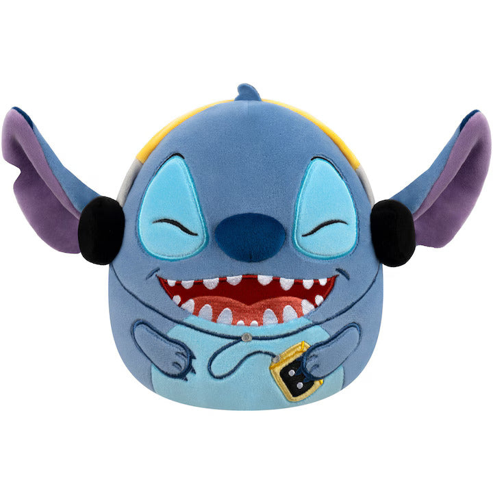 Squishmallows Disney Jucarie de Plus Stitch cu Casti 25cm - Plus Moale Copii - Beauty Lounge