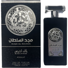 Încarcă imaginea în Galerie, Lattafa Asdaaf Majd Al Sultan Black Intense - Apa de Parfum Pentru Barbati 100ml
