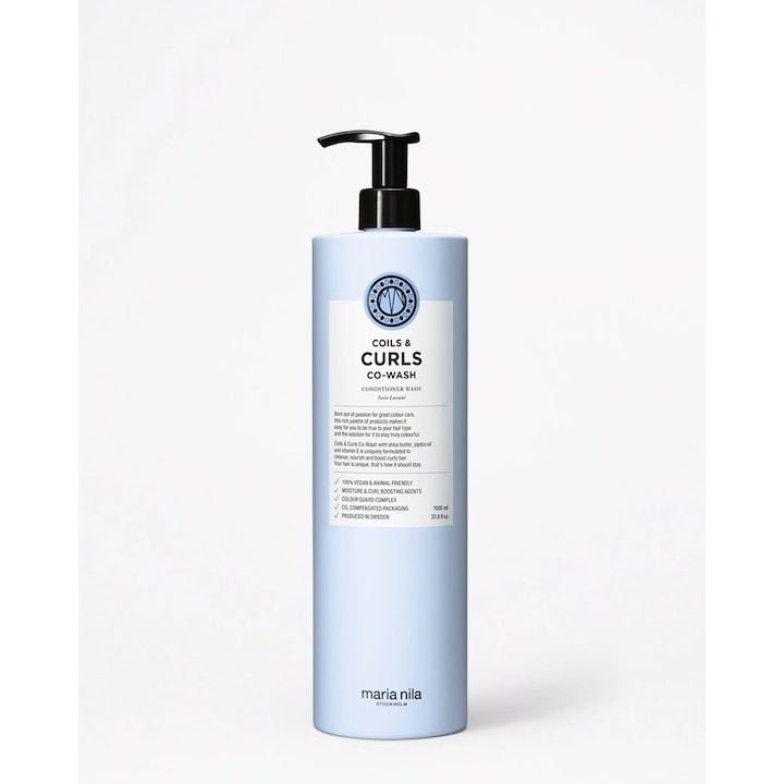 Maria Nila Coils and Curls CO-WASH - Balsam Pentru Par Cret si Ondulat 1000ml