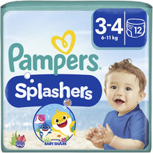 Încarcă imaginea în Galerie, Pampers Splashers Baby Shark Nr 3 6-11kg - Scutece 12buc
