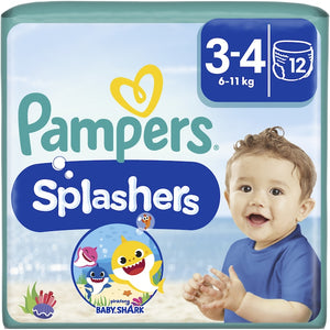 Pampers Splashers Baby Shark Nr 3 6-11kg - Scutece 12buc