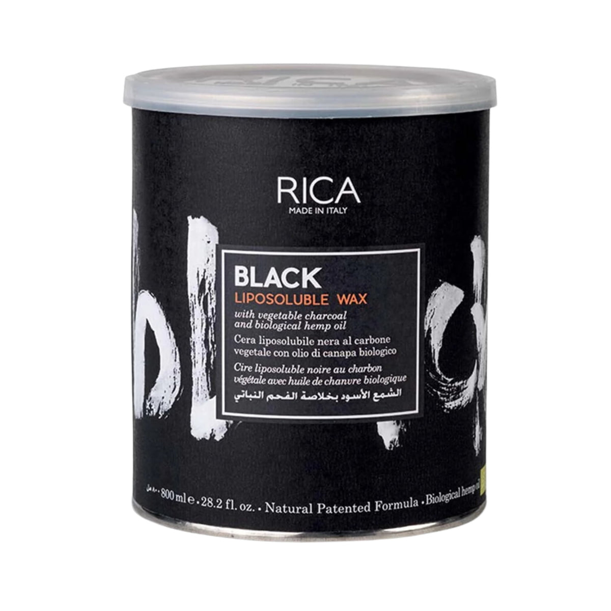 Rica Black Liposoluble Wax 800ml - Ceara Liposolubila Epilare Delicata si Eficienta