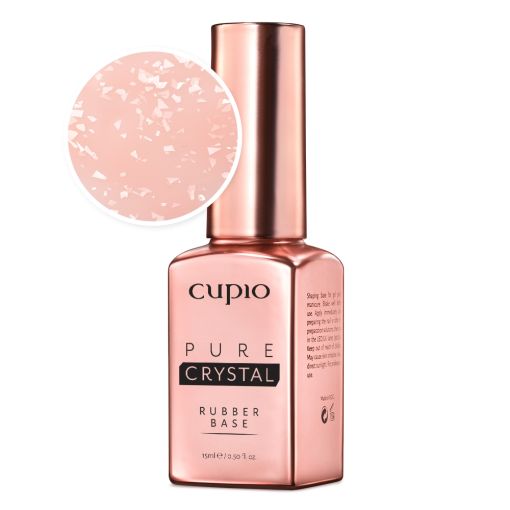 Cupio Rubber Base Pure Crystal - Luxe Blush 15ml