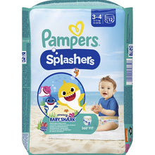 Încarcă imaginea în Galerie, Pampers Splashers Baby Shark Nr 3 6-11kg - Scutece 12buc
