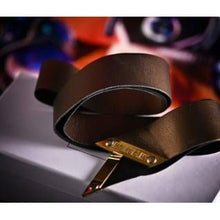 Încarcă imaginea în Galerie, Balmain Hair Head Band Bronze Leather - Bentita
