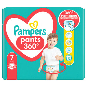 Pampers Pants Stop and Protect Nr 7 17+kg - Scutece 32buc