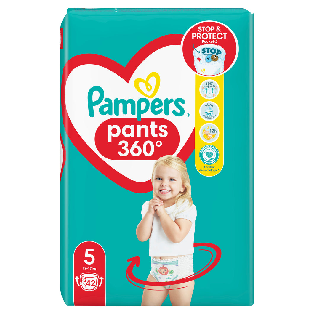 Pampers Pants Stop and Protect Nr 5 12-17kg - Scutece 42buc