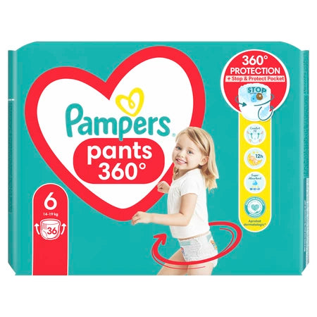 Pampers Pants Stop and Protect Nr 6 14-19kg - Scutece 36buc