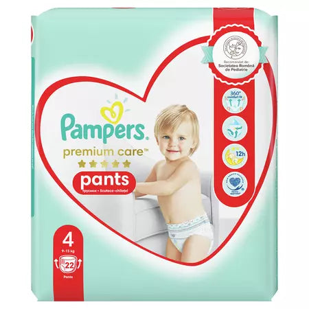Pampers Pants Premium Care Nr 4 9-15kg - Scutece 22buc