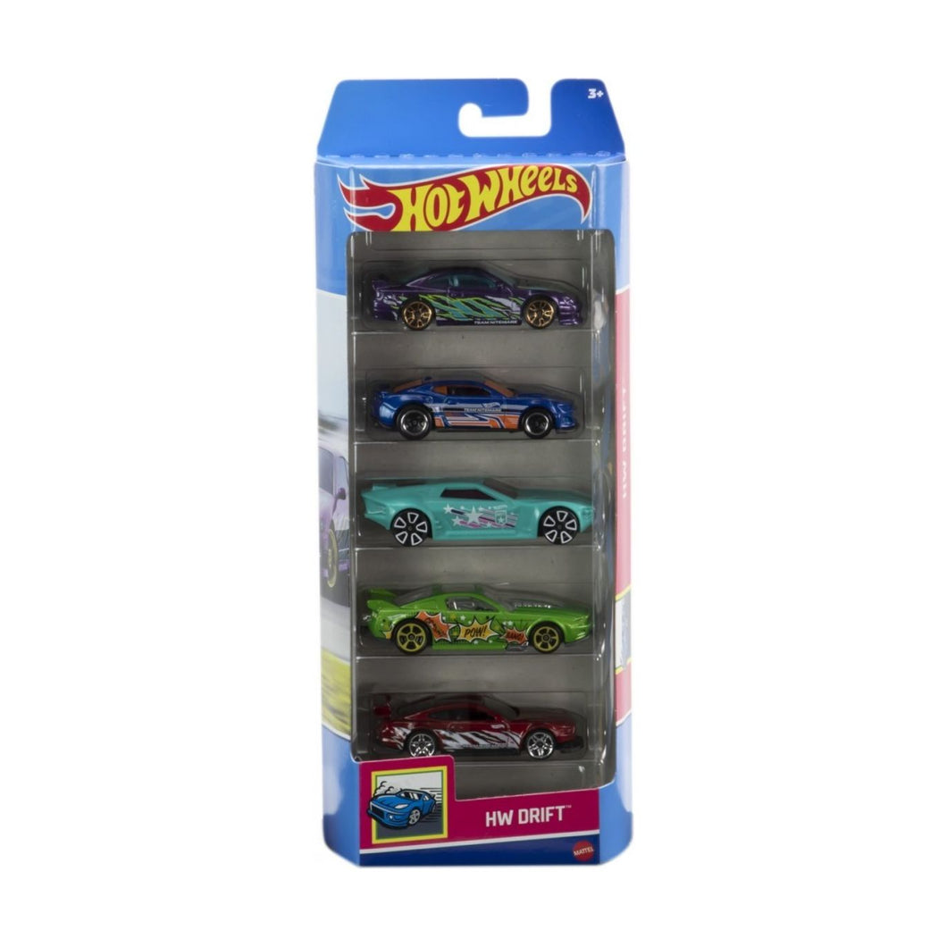 Hot Wheels Set 5 Masini cu Design Hw Drift