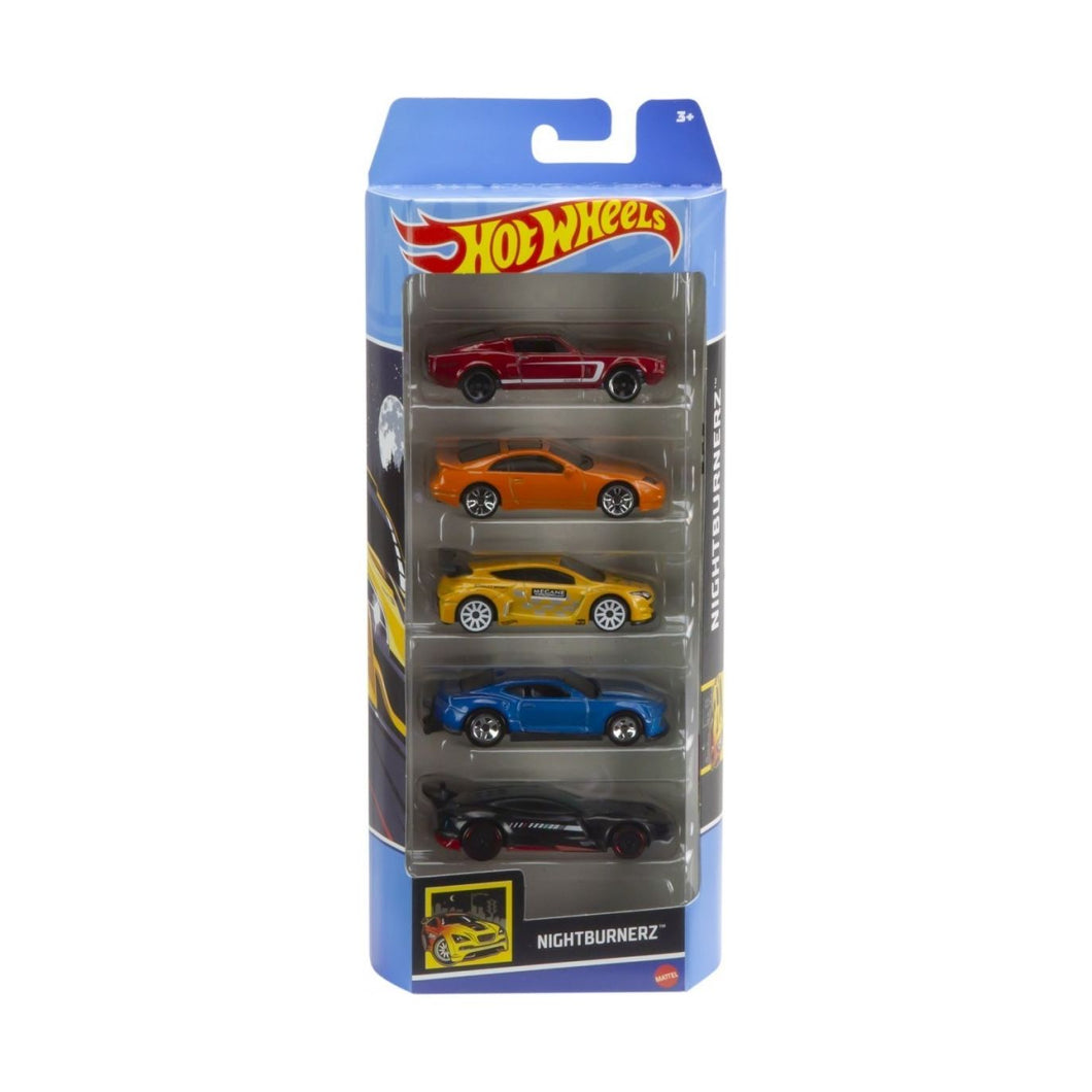 Hot Wheels Set 5 Masini Nightburnerz