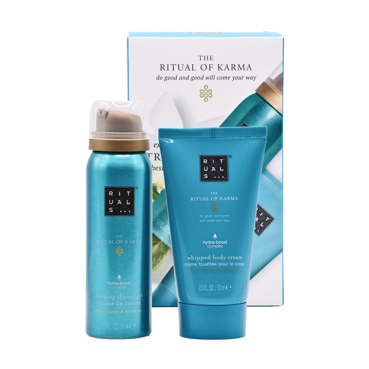 Rituals Karma Body Care Set - Spuma de Baie 50ml + Crema de Corp 70ml - Beauty Lounge