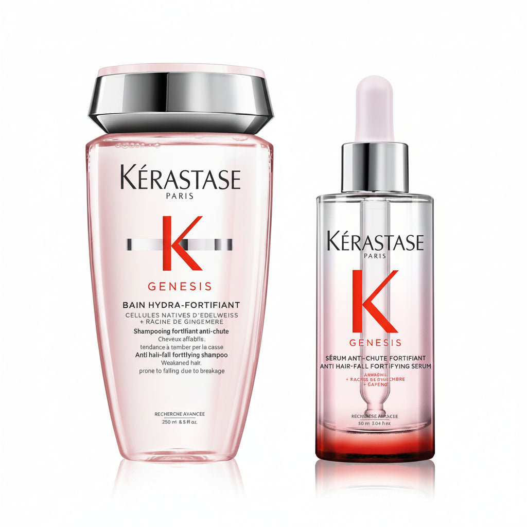 Set Kerastase Genesis Bain Hydra-Fortifiant 250ml + Serum Anti-Chute 90ml - Beauty Lounge