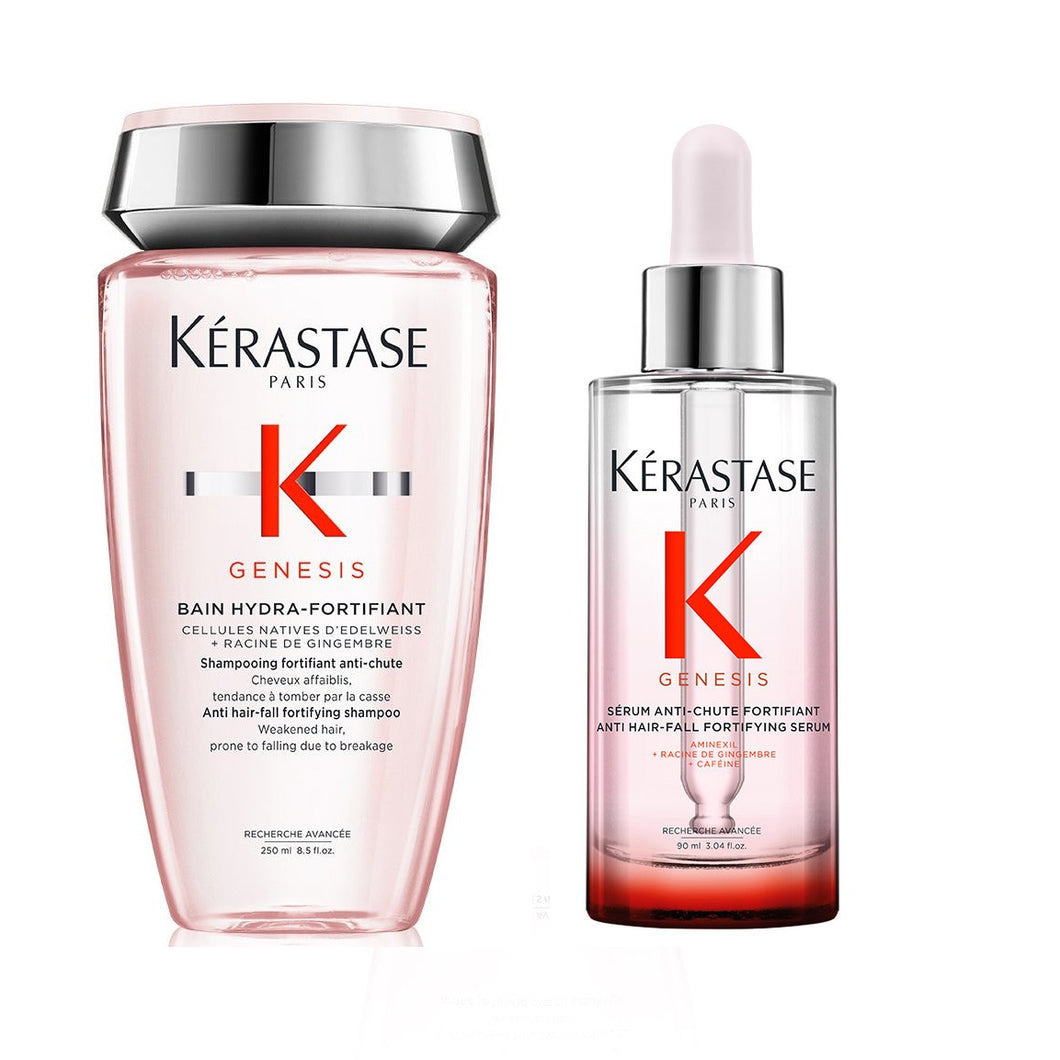 Set Kerastase Genesis Bain Hydra-Fortifiant 250ml + Serum Anti-Chute 90ml