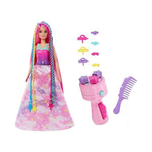 Barbie Dreamtropia Papusa cu Aparat de Coafat