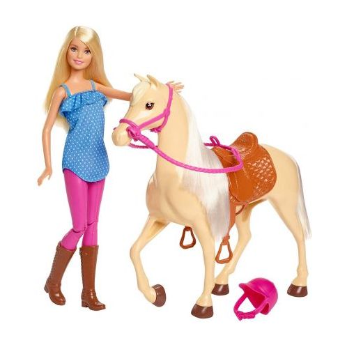 Barbie Set Papusa cu Cal