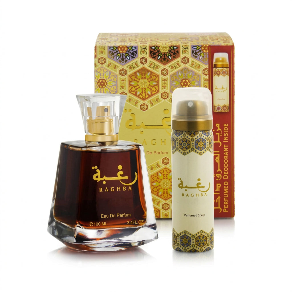 Lattafa Raghba - Set Apa de Parfum 100ml si Deodorant 50ml Pentru Femei