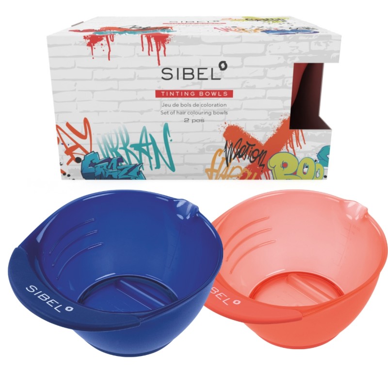 Sibel Tinting Bowls FW25 Graffiti 2pcs - Boluri Pentru Vopsirea Parului