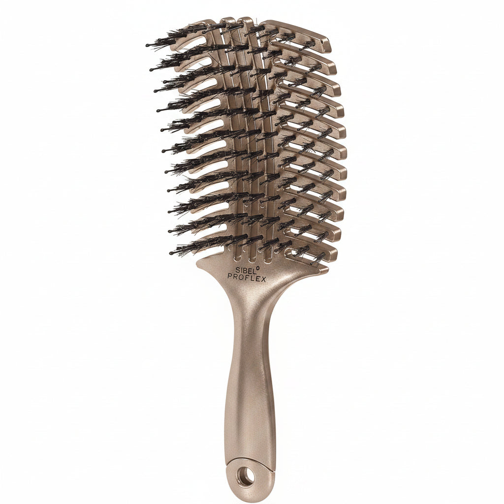 Sibel Proflex Champagne FW25 Brush L Ltd - Perie Profesionala Ventilata Pentru Stralucire