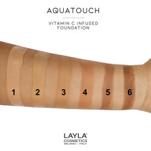 Încarcă imaginea în Galerie, Layla Cosmetics Aquatouch Vitamin C Infused Foundation N. 6   Fond de Ten Anti-Imbatranire

