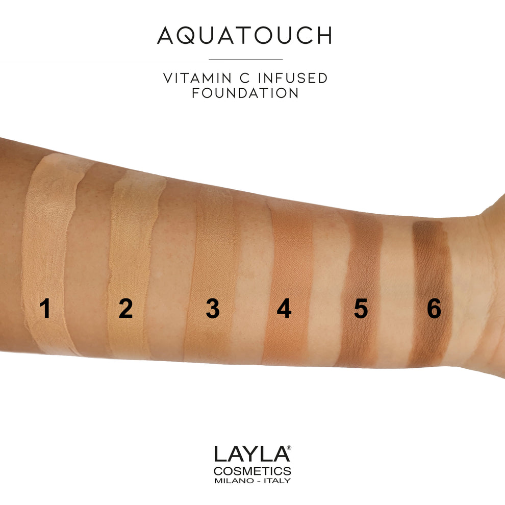 Layla Cosmetics Aquatouch Vitamin C Infused Foundation N. 1   Fond de Ten Anti-Imbatranire