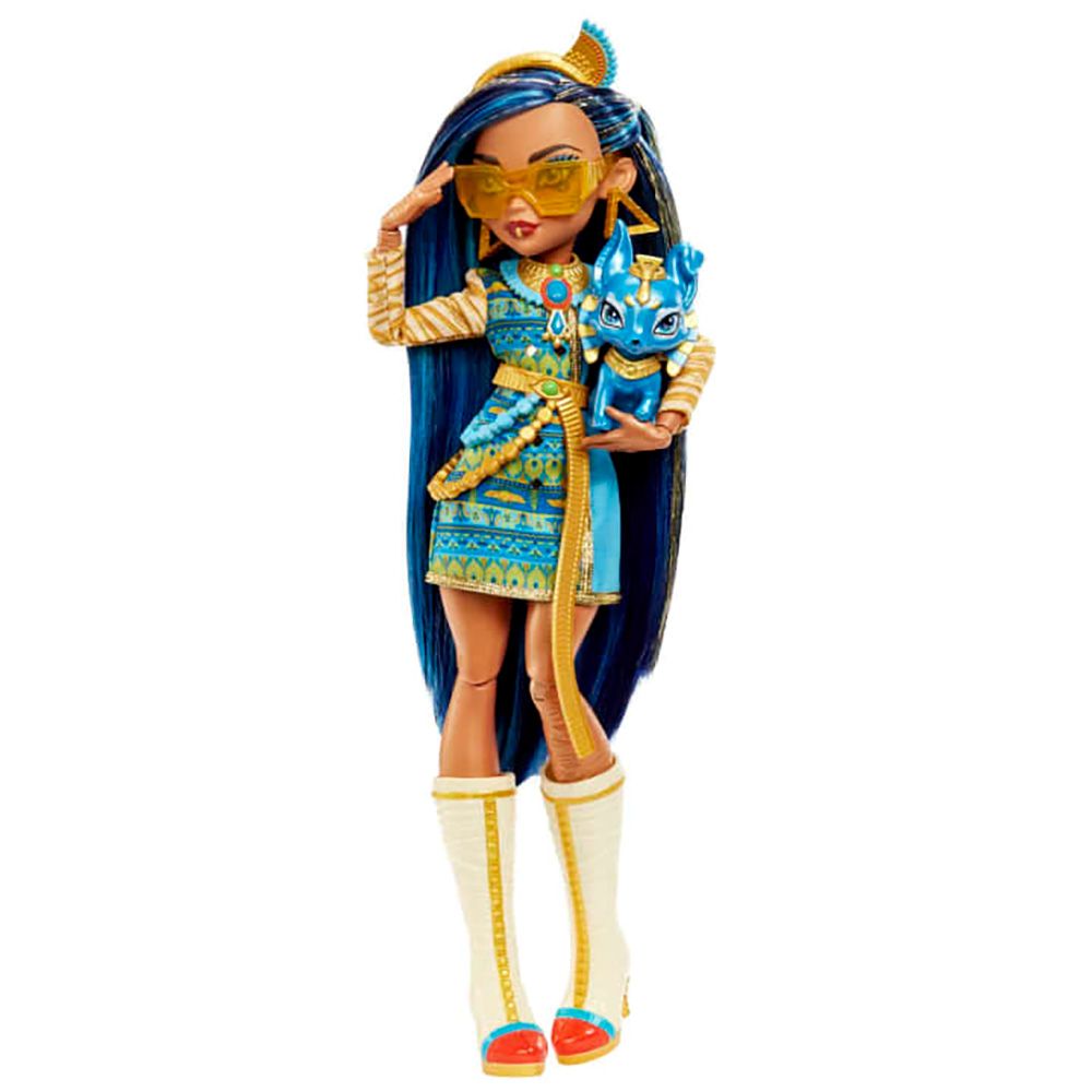 Monster High Papusa Cleo Denile cu Animalut si Accesorii