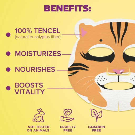 7DAYS Masca de Fata Animal Mask Wild Tiger Fructe Taiga & Verbina 28g - Pentru Fermitate